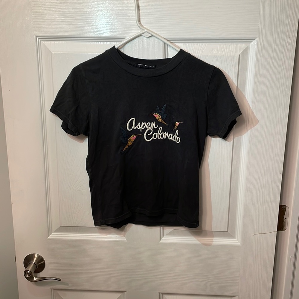rare brandy melville graphic tee, aspen Colorado, size small women’s
